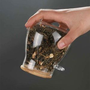 Food Container Glass Customized Food Storage Container With Spoon Kitchen Glass <b>Jar</b> Glass <b>Spice</b> <b>Jar</b> Bamboo Wooden Lid - Product Image 3