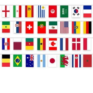 Materiale promozionale in poliestere 14*21 isole <span class=keywords><strong>Solomon</strong></span> string <span class=keywords><strong>flag</strong></span> <span class=keywords><strong>Solomon</strong></span> isole bandiere appese decorate bandiera stamina personalizzate - Product Image 3