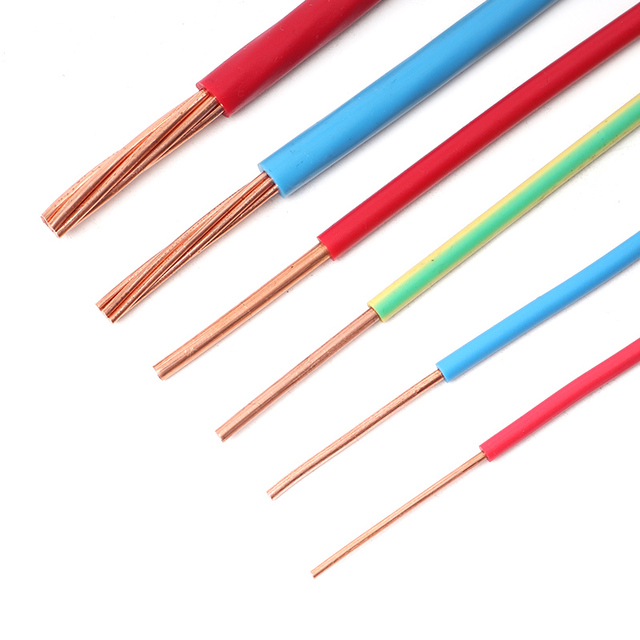 PVC Single Core Copper 1.5mm 2.5mm 4mm 6mm 10mm 16mm 25mm House BV BVR Wiring Electrical Cable and Wire Building Wire