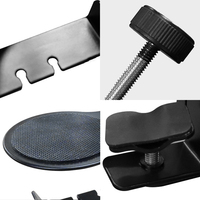 Crochet pour casque support de bureau sous la table support de casque pliable pince support de suspension organisateur intégré pour PC bureau de jeu
