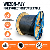 Câble d'alimentation WDZBN-YJY 0.6/1kV 4x50+1x25mm² en cuivre XLPE LSZH à faible émission de fumée et sans halogène pour bâtiments de grande hauteur
