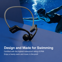 Casque de natation 2026 à conduction osseuse, bandeau écouteur étanche IP68, écouteurs MP3 avec micro, oreillettes TWS à crochet d'oreille, stéréo Hi-Fi