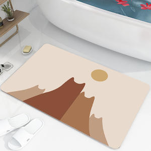 Tapis de salle de <span class=keywords><strong>bain</strong></span> super absorbant, tapis de sol en <span class=keywords><strong>mousse</strong></span> à mémoire de forme, tapis de <span class=keywords><strong>bain</strong></span> antidérapant, séchage rapide, coussin de porte, tapis en diatomite - Product Image 1