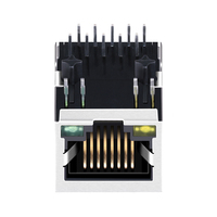 HY911137A Connecteur femelle RJ45 Ethernet 8P8C Jack magnétique RJ45 plaqué or