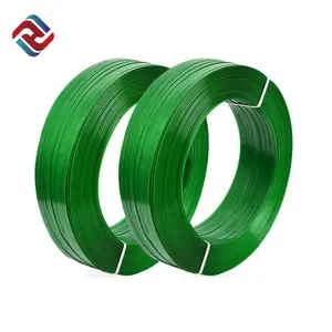 China factory Green polyester packing belt PET plastic packing strip for hand tools
