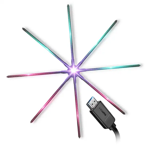 Ventilador LED con Pantalla Holográfica 3D para Publicidad en Interiores de 65cm, 100cm, 150cm y 180cm, con Transmisión HDMI por Fibra Óptica, Ventilador HDMI de 65cm - Product Image 1