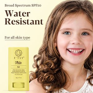 Private Label Travel Friendly Broad Spectrum Sunblock with Vitamin E Kids SPF 50 <strong>Clear</strong> Face Stick <strong>Sunscreen</strong> - Product Image 2