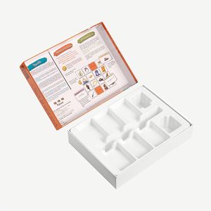 Cajas de cartón rígido personalizadas al por mayor, caja de regalo inferior y tapa con piezas de remolque con blíster de plástico PP para embalaje de juguetes para niños - Product Image 1