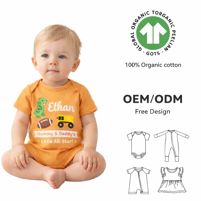 Eco friendly Newborn Bodysuit Long Sleeve