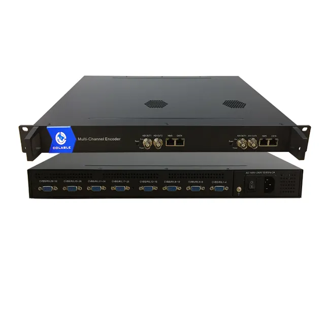 Kabel-TV-Digital-Headend-Encoder Mpeg2/H.264 32cvbs Video-zu-IP-Konverter-TV-Encoder COL5116A