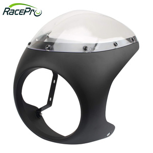 RACEPRO Custom <span class=keywords><strong>Cafe</strong></span> <span class=keywords><strong>Racer</strong></span> pantalla parabrisas motocicleta faro <span class=keywords><strong>carenado</strong></span> para Harley Davidson Touring Dyna Chopper Bobber - Product Image 5