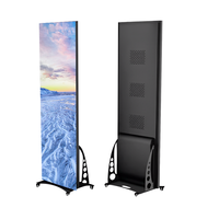 Fabricación al por Mayor de Letreros LED Personalizados, Tablero de Exhibición Programable a Todo Color, Soporte de Aluminio de 2mm para Piso
