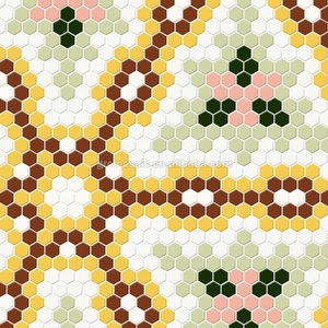 <span class=keywords><strong>Bohemian</strong></span> phong cách hình lục giác sứ trang trí nội thất khảm sàn gạch men tường nhà máy khảm tay làm nhà hàng Gạch <span class=keywords><strong>Mosaic</strong></span> gốm - Product Image 3