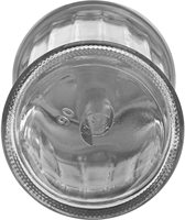 Distributeur de sucre en verre, verseur de sucre, 12 oz avec couvercle en acier inoxydable, pot en verre, couvercle à clapet en acier inoxydable