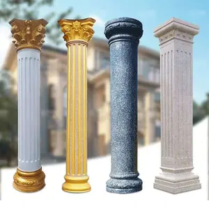 Molde de base de Pilar romano de silicona moldeado de hormigón de cemento de silicona para decoración de construcción personalizado