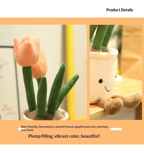 Juguetes <span class=keywords><strong>de</strong></span> Peluche <span class=keywords><strong>de</strong></span> Plantas Artificiales, Serie <span class=keywords><strong>de</strong></span> Macetas con Narcisos y Tulipanes, para <span class=keywords><strong>BROS</strong></span>, Decoraciones <span class=keywords><strong>de</strong></span> Peluche <span class=keywords><strong>de</strong></span> 10-35 cm, en Stock, Venta al Por Mayor - Product Image 6