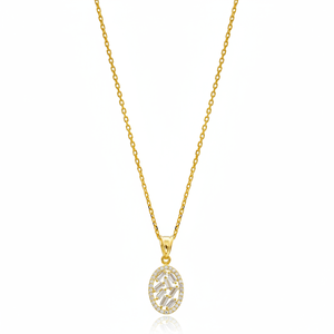 Oval Design Baguette Zircon Pendant <b>Fashion</b> <b>Necklace</b> Wholesale Turkish Handmade 925 Sterling Silver Jewelry - Product Image 2