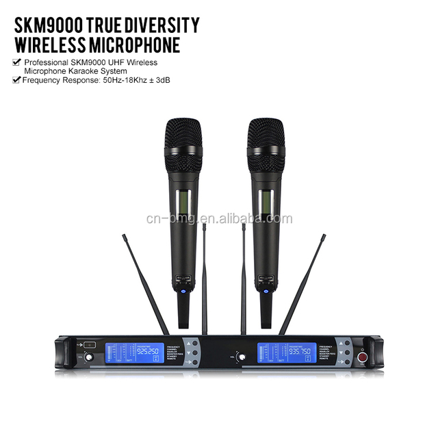 High Quality Professional SKM9000 True Diversity Handheld Wireless Microphone UHF Wireless Microphone Karaoke System