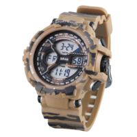 Jam Tangan Digital Sport Tahan Air Xinjia Warna Kamuflase Alarm Orologi Stopwatch Plastik Stainless Steel
