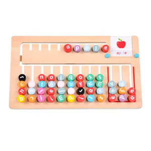 Jouets en bois Montessori pour enfants EDULAND, jouets d'apprentissage de l'alphabet, jeu de puzzle de correspondance de couleurs et de formes, jeu de <span class=keywords><strong>logique</strong></span> - Product Image 1
