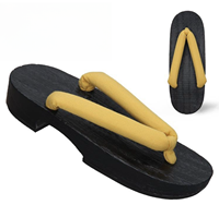 Chaussures traditionnelles japonaises en bois Geta Sabots tongs Sandales d'extérieur Fleurs Orientales Japon Anime Cosplay Paulownia Femme Chaussures