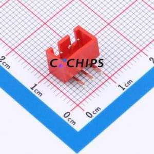 A254E1W1-2R3P12 Wire-to-Board Pin Header Bent Lead Through Hole,P=2.5mm Connector 1x3P 2.5mm Right Angle Insert XHB - Product Image 1