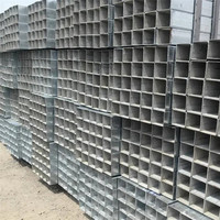 Lista de Tamaños de Tubos Cuadrados de Acero al Carbono Galvanizado en Caliente SHS y RHS 20X20 25X25 40X40 50X50 60X60 20X40 30X50 40X60
