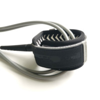 Laisse de surf droite en PVC personnalisée SR Surf avec logo, laisse de surf en uréthane résistante, corde de jambe, laisse de surf