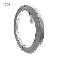 Bande de fer perforée de 29 mm x 0,8 mm pour support de tuyaux, chemin de câbles et connexion de charpente en bois