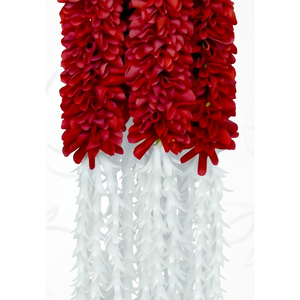 Artificial Red and <b>White</b> Flower Garland Decorative <b>Hanging</b> Floral Mala for Wedding Festival Temple Event Decoration - Product Image 4