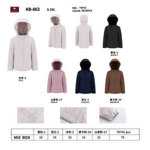 Veste en coton légère HDJ grande taille 44-54 pour femmes - Product Image 1