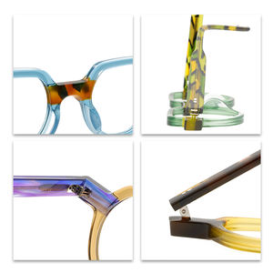 Lunettes de soleil pour jeunes <span class=keywords><strong>personnes</strong></span>, monture les yeux en acétate amusant et neutre, nouvelle collection - Product Image 4