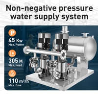 Pompa Booster Tekanan Tinggi Multistage 2HP 60Hz Sistem Pasokan Air yang Dapat Disesuaikan