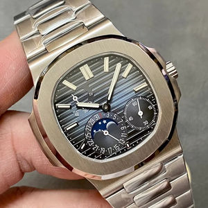 Reloj mecánico automático para hombre de 40 mm en oro, con diseño de alta gama, caja de acero inoxidable de color plateado de lujo - Product Image 1