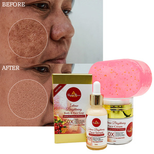 Ensemble Soin Peau de Luxe Coréen Marque Privée, Savon Exfoliant Éclaircissant à l'Arbutine et Or 24K, et Soin à la Tomate pour Femmes - Product Image 2