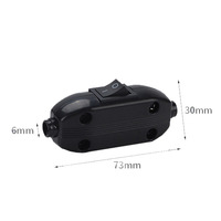 Interrupteur à bascule noir 10A 250V ON/OFF, bouton poussoir, protection IP21, bornes à vis, CE RoHS pour lampe LED électronique