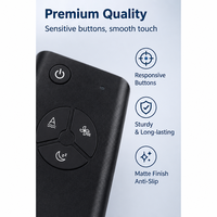 Télécommande universelle sans fil 433 MHz pour cheminée électrique, 4 boutons, couleur noire, personnalisable, vente en gros, fabricant
