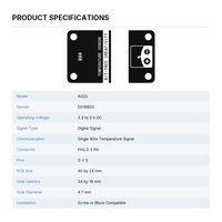 Module de capteur de température numérique DS18B20, capteur à un fil pour Arduino, surveillance de la température de l'eau, projets STEM