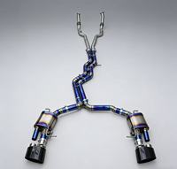 Système d'échappement complet en alliage de titane DZ Custom pour Audi S6/S7/S8 4.0T, y compris l'échappement arrière et le downpipe