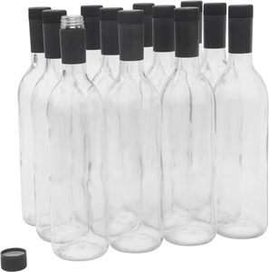 Gran oferta, botellas de <span class=keywords><strong>vino</strong></span> de vidrio de 500ml <span class=keywords><strong>con</strong></span> tapón de rosca de polímero de madera, tapas vacías de elaboración casera para <span class=keywords><strong>vino</strong></span> - Product Image 1