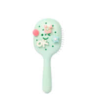 Peigne à trous Rowsenhoo, peut être personnalisé avec n'importe quelle combinaison, brosse à cheveux massante pour le cuir chevelu avec grattoir de nettoyage au fond, avec 4 accessoires