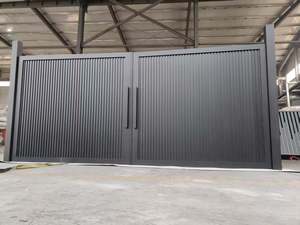 <strong>Modern</strong> Luxury Villa <strong>Gate</strong> Simple <strong>Design</strong> Cast Aluminum Door Automatic Opening Pattern Iron Steel Materials Villa Garden <strong>Gate</strong> - Product Image 3