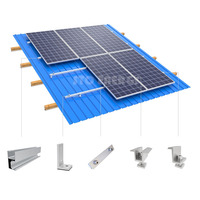 Accessoires de support de panneau solaire en aluminium 6005-T5 en gros, connecteur de rail, rail solaire, système de montage sur toit