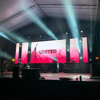 Location d'écran LED extérieur pour cabine de DJ, P2.5mm avec système de barre suspendue pour discothèque et fête de mariage