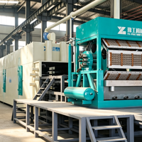Ligne de production de barquettes à œufs entièrement automatique et efficace, machine manuelle de fabrication de cartons à œufs