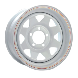 Galvanisation ou peint noir blanc 8 rayons Triangle <span class=keywords><strong>trous</strong></span> acier <span class=keywords><strong>remorque</strong></span> jantes <span class=keywords><strong>3</strong></span>.5/6mm épaisseur <span class=keywords><strong>13</strong></span> 14 15 16 <span class=keywords><strong>pouces</strong></span> - Product Image 3