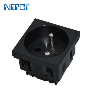 NEPCI Fourniture d'usine <span class=keywords><strong>Prises</strong></span> murales électriques en gros XJY-QB-32AK 250V 16A Prise de courant de type français 45*45 - Product Image 5