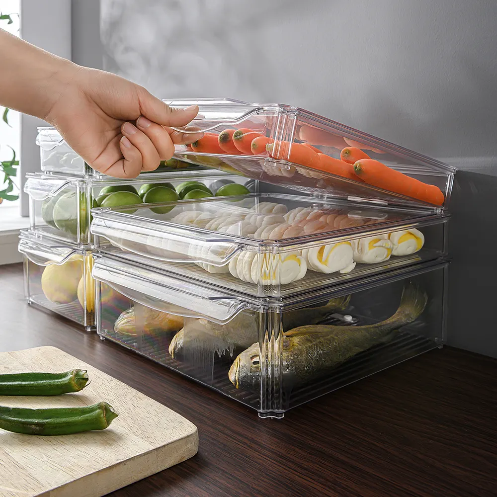 Eco Friendly Kitchen Large Plastic Airtight Food Storage Container Kitchen Set