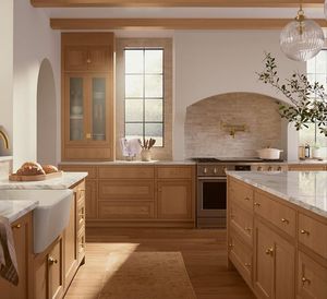 Vermont Armoire de cuisine personnalisée Armoires de cuisine en bois contreplaqué Armoires de cuisine en bois modernes de style classique - Product Image 1