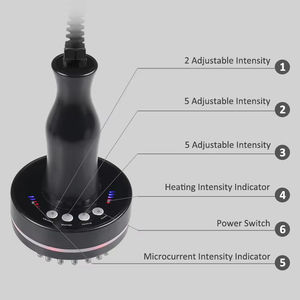 Appareil de massage musculaire portatif à micro-courant chauffant et vibrant pour le corps, amincissant et anti-cellulite - Product Image 5